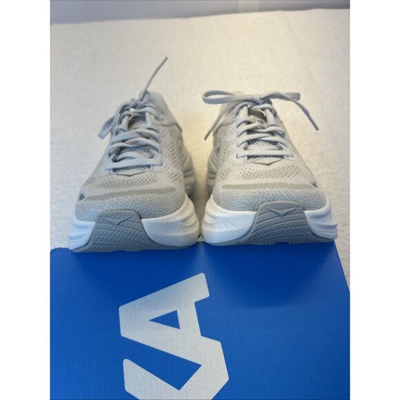 Hoka One One HOKA Bondi 9 Stardust Silver White Women 9.5 B Excellent Condition - Picture 11 of 14
